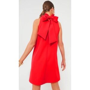 Tuckernuck Red Sleeveless Bow Neck Shift Dresws XXXL